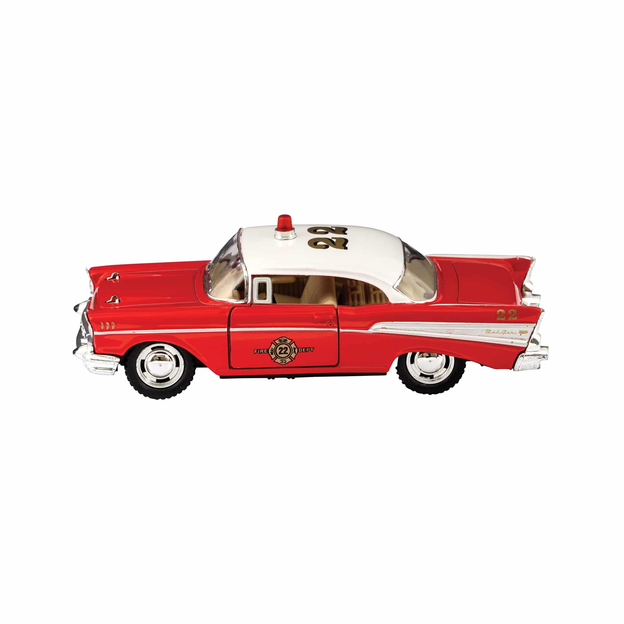 Diecast Fire/Police Chevrolet Bel Air - Image 5